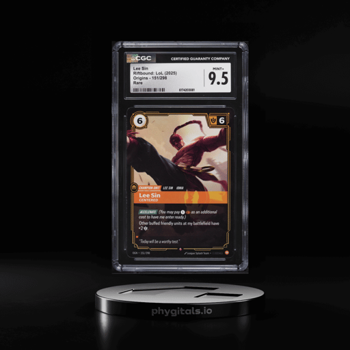 2025 Riftbound League Of Legends LOL Origins Lee Sin #151 CGC 9.5 MINT+
