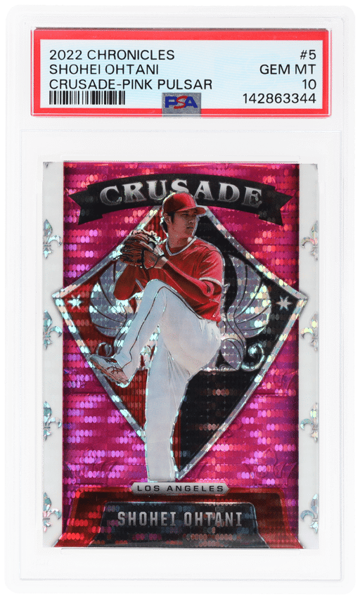 2022 Panini Chronicles Crusade Pink Pulsar Shohei Ohtani #5 PSA 10