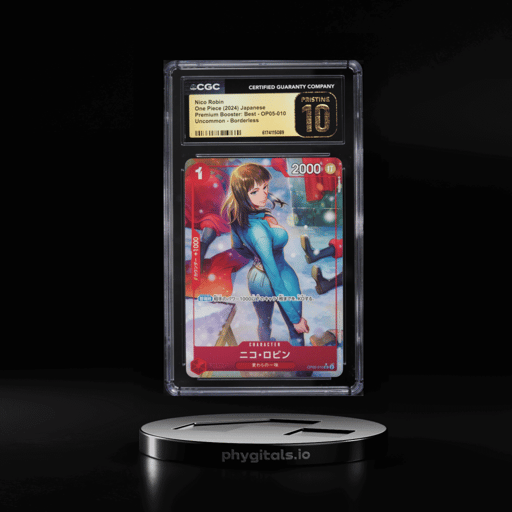 2024 One Piece Japanese Premium Booster: Best Alt Art Nico Robin #OP05-010 CGC 10 PRISTINE