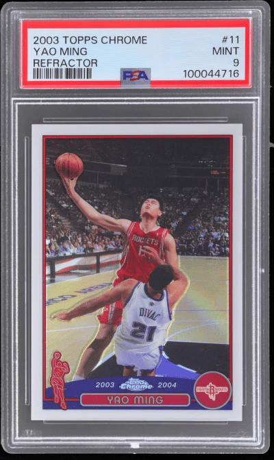 2003 Topps Chrome Refractor Yao 