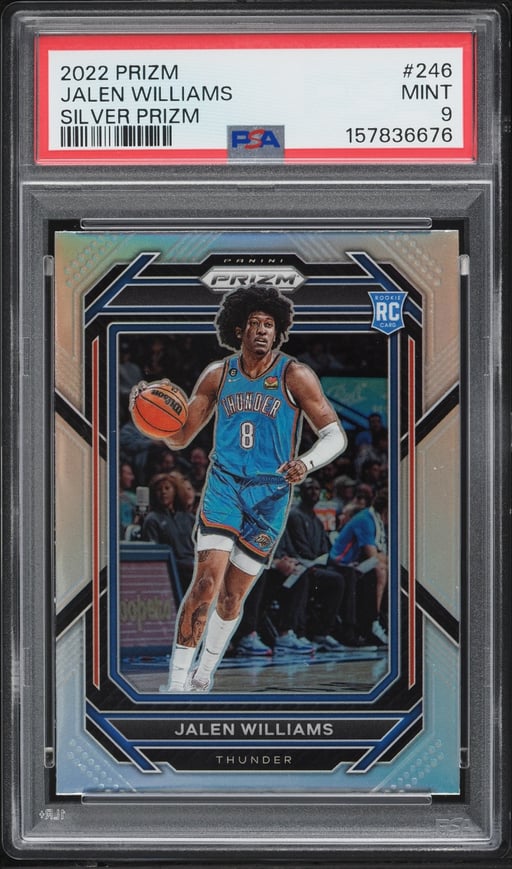 2022 Panini Prizm Silver Jalen Williams ROOKIE #246 PSA 9 MINT