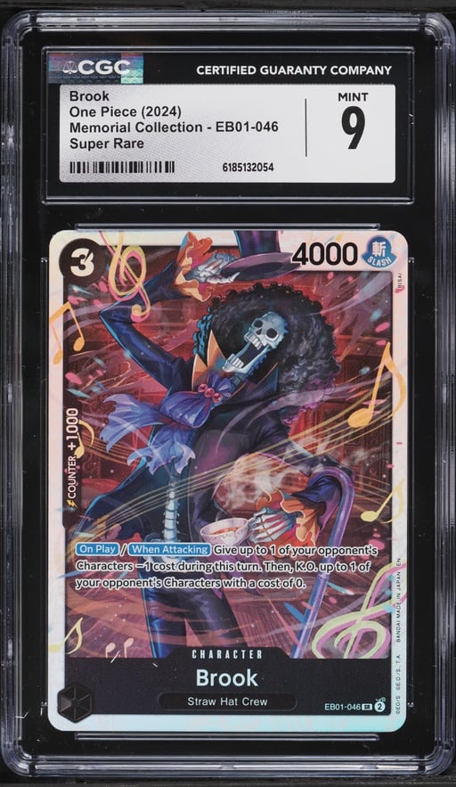 2024 One Piece Memorial Collection SR Brook #EB01-046 CGC 9 MINT