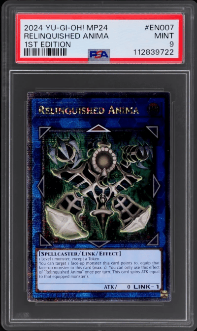 2024 Yu-Gi-Oh! 25th Anniversary Tin: Dueling Mirrors 1st Edition Relinquished Anima #EN007 PSA 9