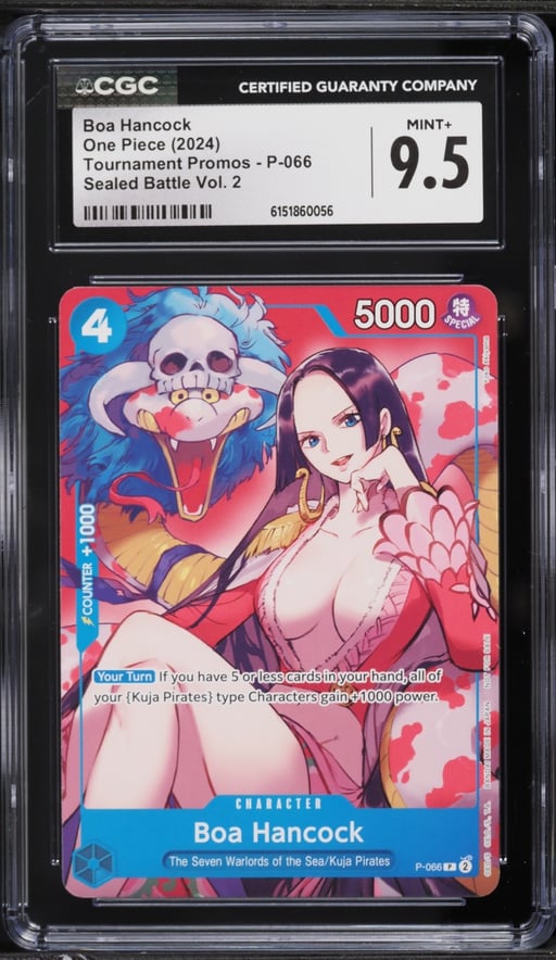 2024 One Piece Tournament Promo Sealed Battle Volume 2 Boa Hancock #P-066 CGC 9.5 MINT+