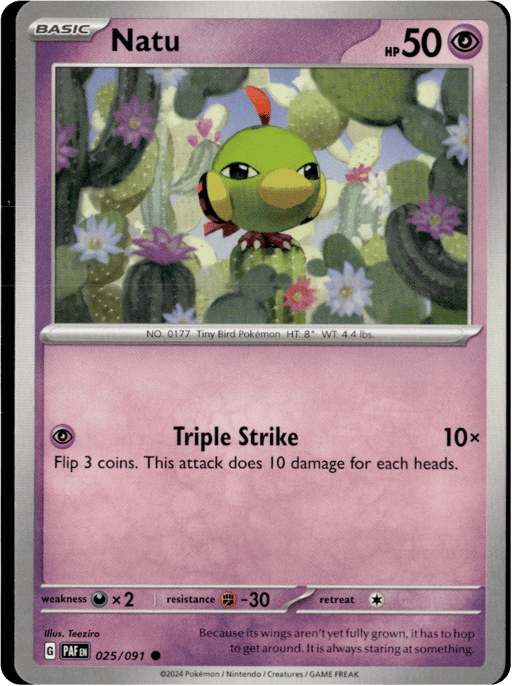 2024 Natu #25 Paldean Fates