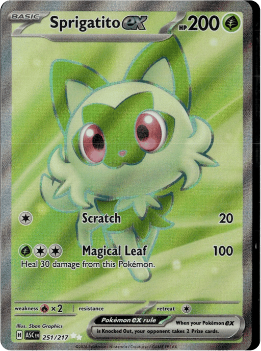 2026 Sprigatito ex #251 Ascended Heroes