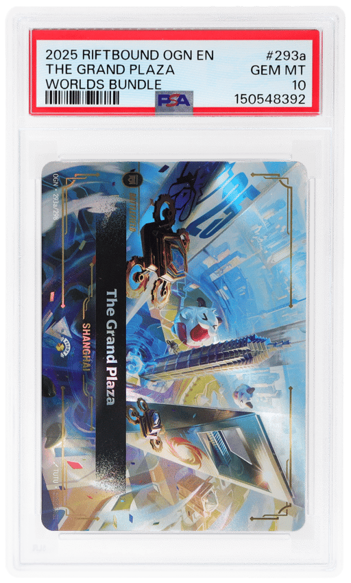 2025 League of Legends Riftbound Worlds Bundle Shanghai the Grand Plaza #293a PSA 10