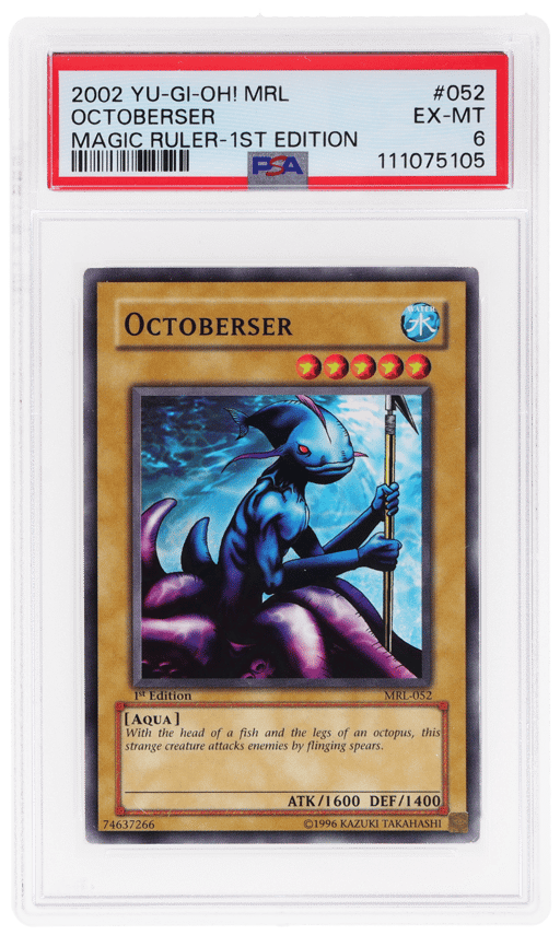 2002 Yu-Gi-Oh! Magic Ruler 1st Edition Octoberser #MRL-052 PSA 6