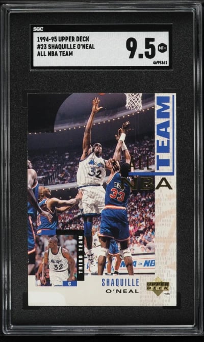 1994 Upper Deck All NBA Team Shaquille O'Neal #23 SGC 9.5 MINT+