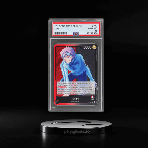2025 One Piece A Fist of Divine Speed Koby #OP11-001 PSA 10