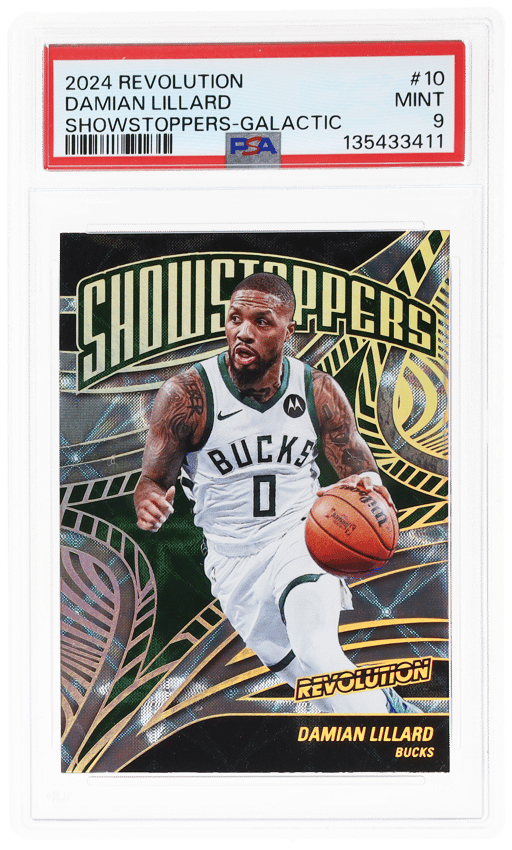 2024 Panini Revolution Showstoppers Galactic Damian Lillard #10 PSA 9