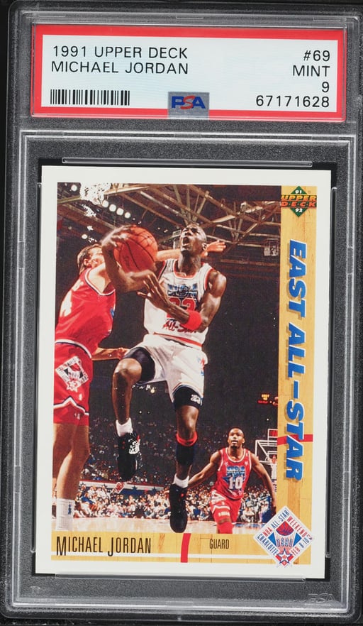 1991 Upper Deck Basketball Michael Jordan #69 PSA 9 MINT