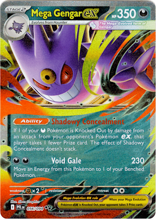 2025 Mega Gengar ex #56 Phantasmal Flames