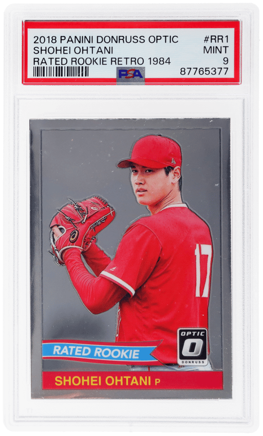 2018 Donruss Optic Rated Rookie Retro '84 Shohei Ohtani #1 PSA 9