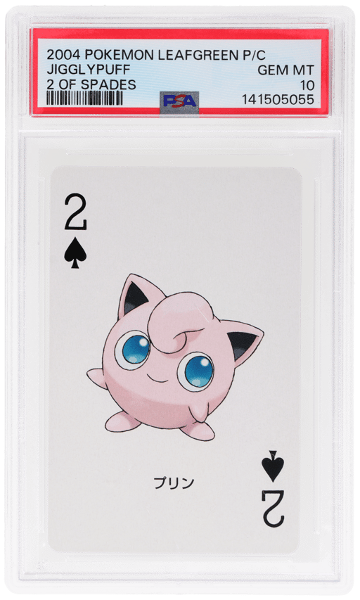 2004 Pokemon Leafgreen Version Playing Cards 2 of Spades Jigglypuff PSA 10