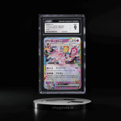 2024 Pokemon Japanese Scarlet & Violet Terastal Fest ex Holo Espeon ex #63 CGC 9 MINT
