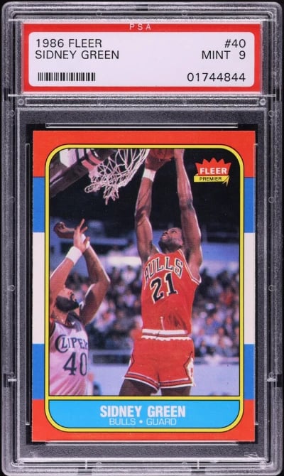 1986 Fleer Basketball Sidney Gre
