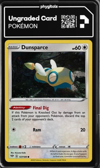 2020 Dunsparce Darkness Ablaze #137