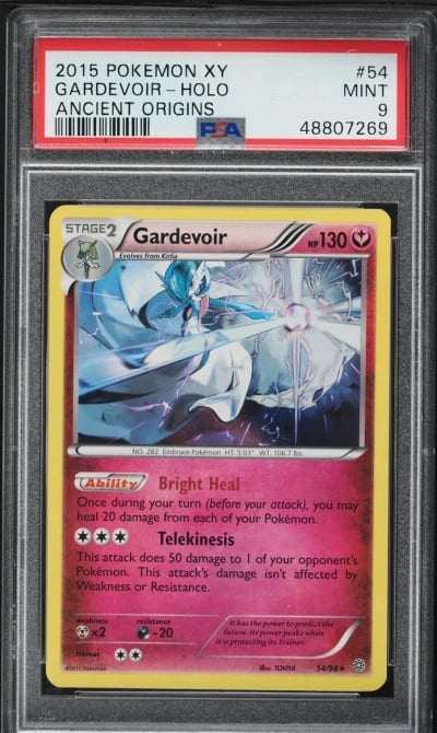 2015 Pokemon XY Ancient Origins Holo Gardevoir #54 PSA 9 MINT