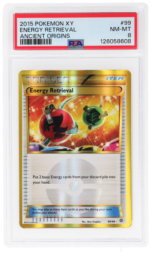 2015 Pokemon XY Ancient Origins Energy Retrieval #99 PSA 8