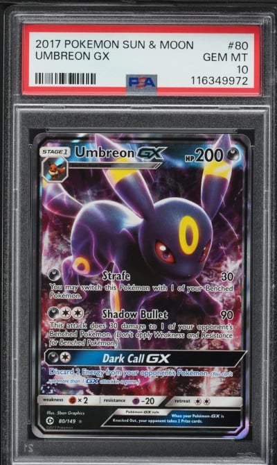 2017 Pokemon Sun & Moon Umbreon 
