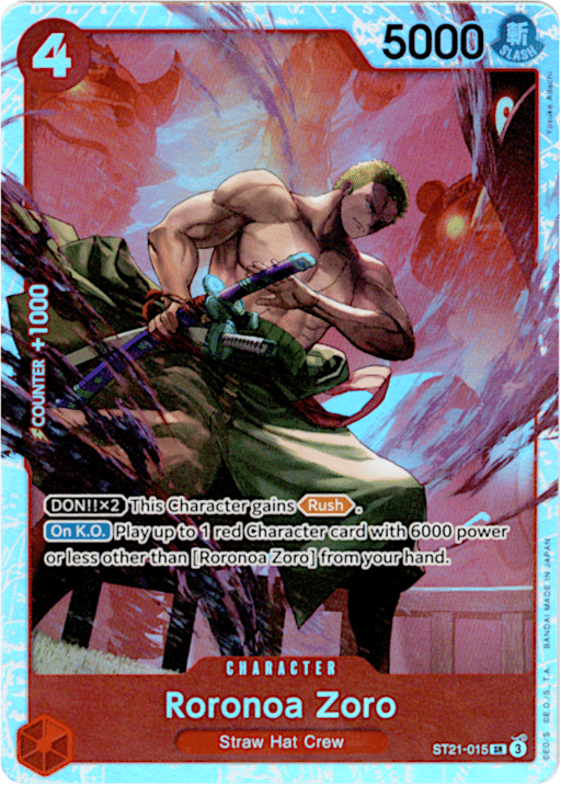2025 Roronoa Zoro (altArt) #15 EX Gear 5