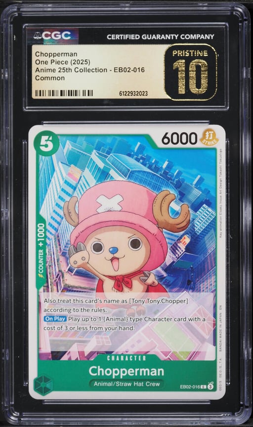 2025 One Piece Anime 25th Collection Chopperman #EB02-016 CGC 10 PRISTINE