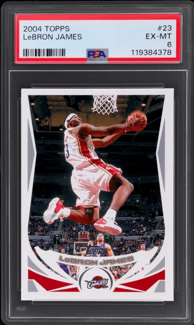 2004 Topps LeBron James #23 PSA 6
