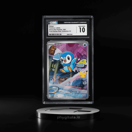 2026 Pokemon Mega Evolution Promo First Partner Illustration S1 Full Art Piplup #42 CGC 10 GEM