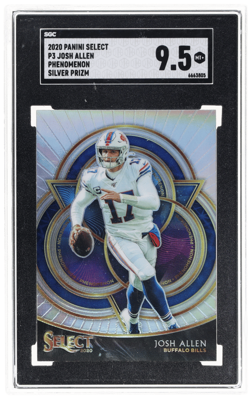 2020 Panini Select Phenomenon Silver Prizm Josh Allen #P3 SGC 9.5