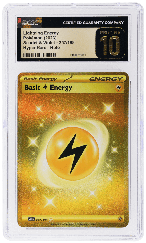 2023 Pokemon Scarlet and Violet Hyper Rare Lightning Energy #257 CGC PRI