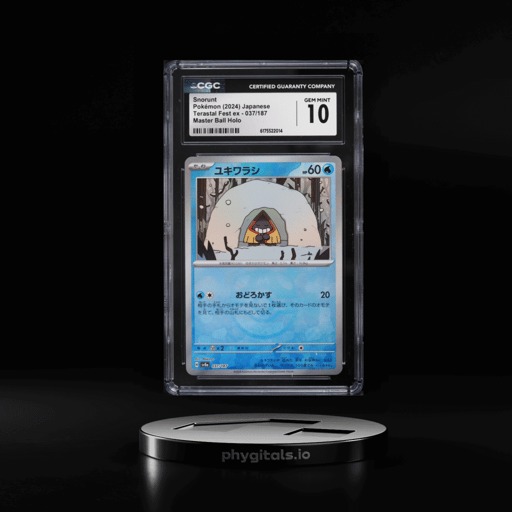 2024 Pokemon Japanese Scarlet & Violet Terastal Fest ex Master Ball Holo Snorunt #37 CGC 10 GEM