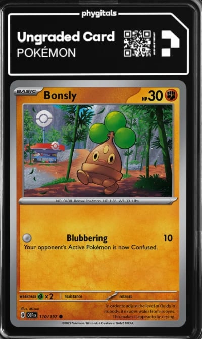 2023 Bonsly Obsidian Flames #110