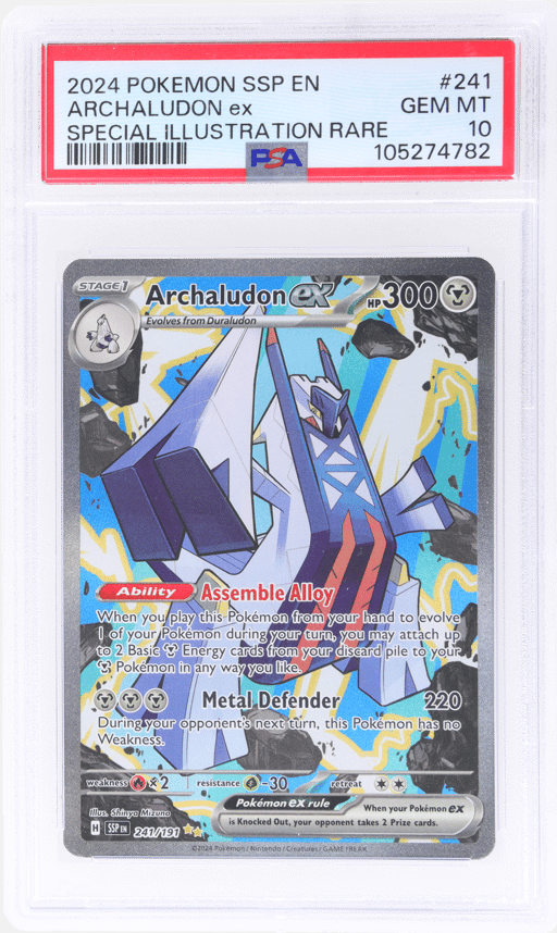 2024 Pokemon Scarlet and Violet Surging Sparks Special Illustration Rare Archaludon Ex #241 PSA 10