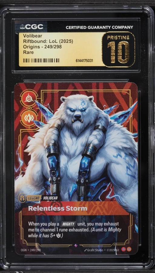 2025 Riftbound: League Of Legends LoL Origins Volibear #249 CGC 10 PRISTINE