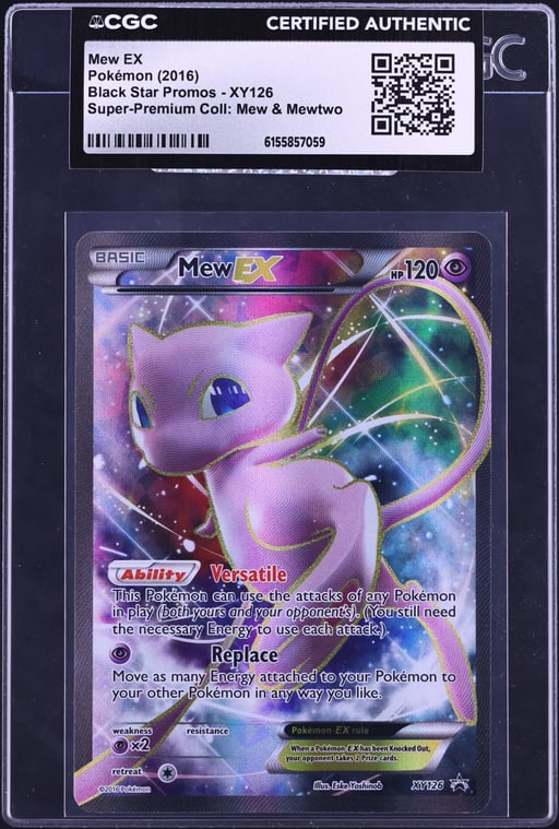 2016 Pokemon XY Black Star Promo Super Premium Collection Full Art Mew Ex #XY126 CGC AUTH
