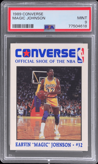 1989 Converse Magic Johnson #6 PSA 9