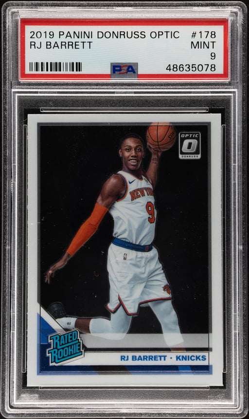 2019 Donruss Optic RJ Barrett #178 PSA 9