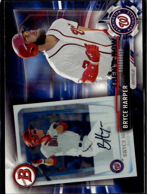 2017 Bryce Harper #Bowman-6 Topps Bowman Then & Now