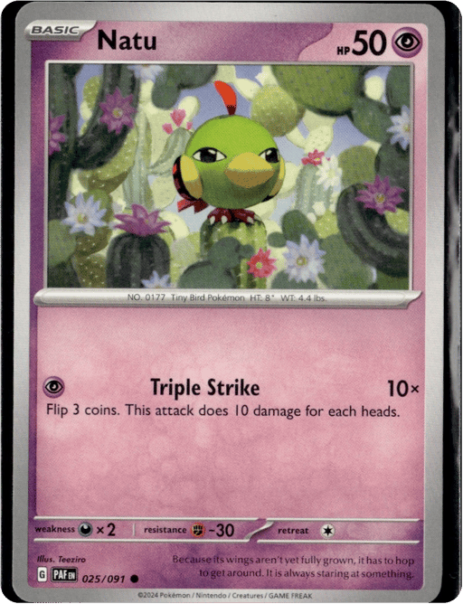 2024 Natu #25 Paldean Fates