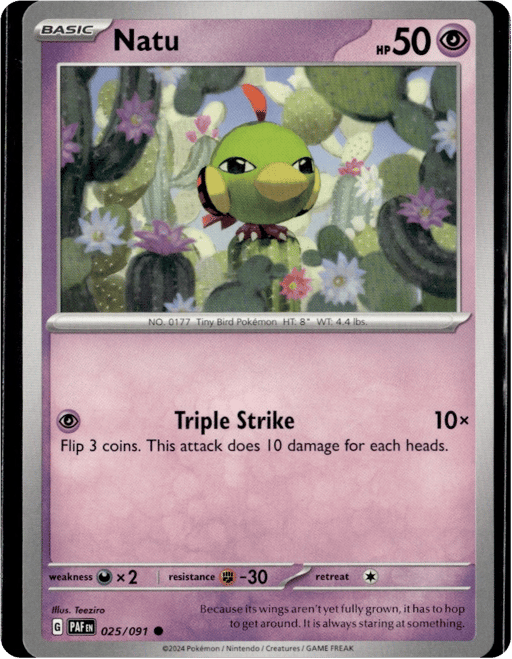 2024 Natu #25 Paldean Fates