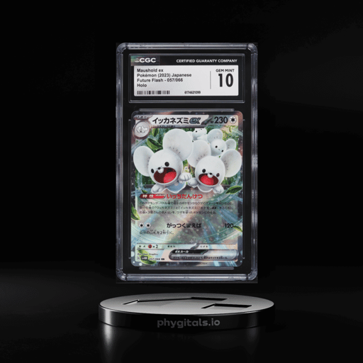 2023 Pokemon Japanese Scarlet & Violet Future Flash Holo Maushold ex #57 CGC 10 GEM MINT