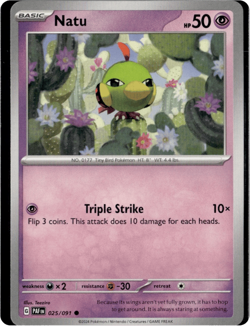 2024 Natu #25 Paldean Fates