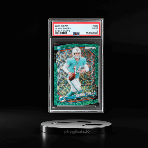 2025 Panini Prizm Green Scope Prizm Quinn Ewers #307 48/75 PSA 9