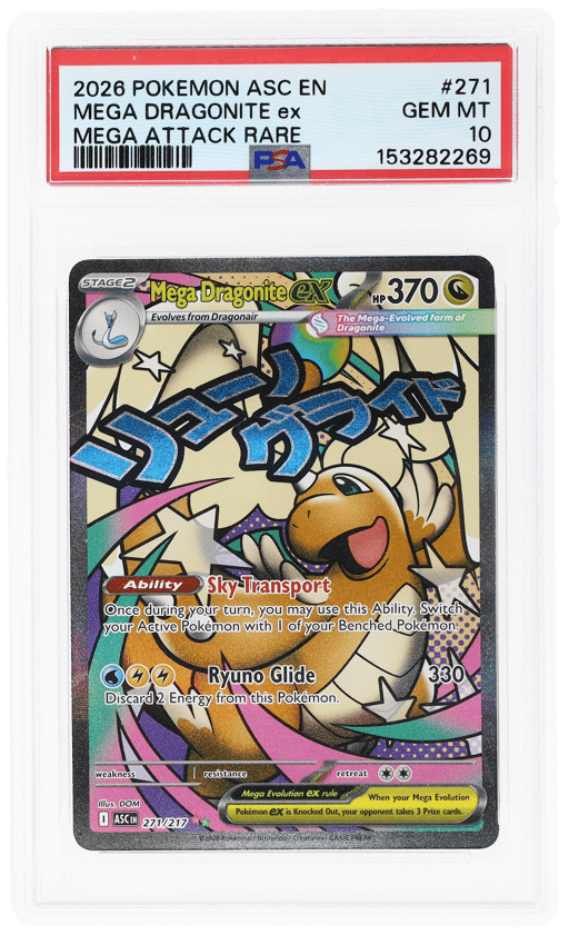 2026 Pokemon Mega Evolution Ascended Heroes Mega Attack Rare Mega Dragonite Ex #271 PSA 10