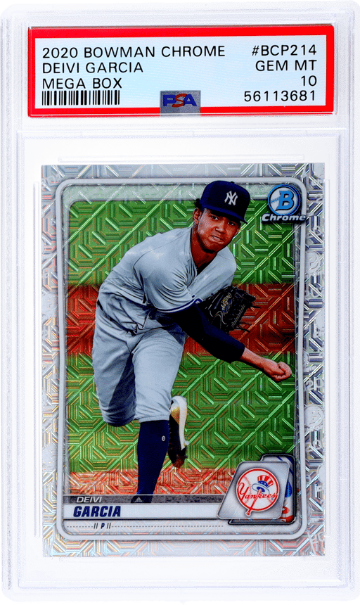 2020 Bowman Chrome Mega Box Prospects Refractor Deivi Garcia #BCP214 PSA 10