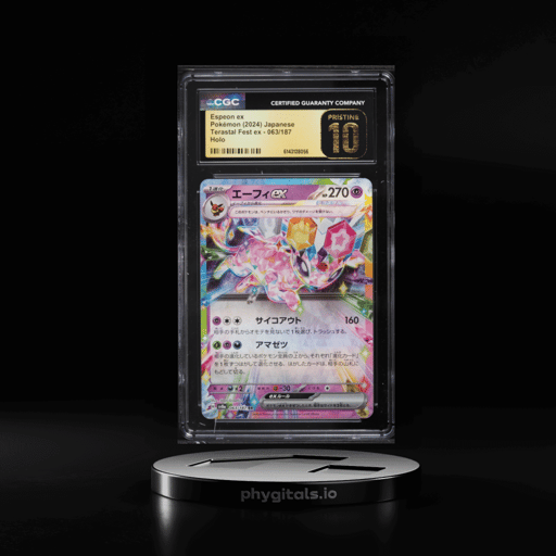 2024 Pokemon Japanese Scarlet & Violet Terastal Fest Ex Holo Espeon Ex #63 CGC 10 PRISTINE