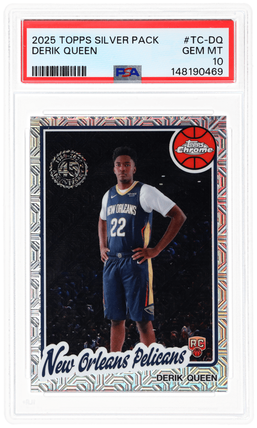 2025 Topps Chrome Silver Pack Derik Queen #TC-DQ PSA 10