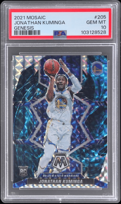 2021 Panini Mosaic Genesis Mosaic Jonathan Kuminga #205 PSA 10