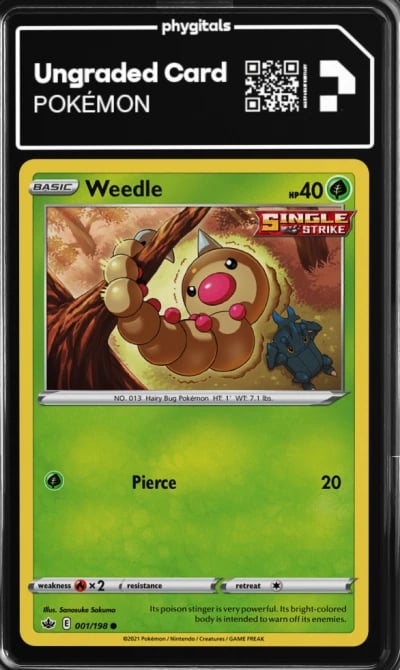 2021 Weedle Chilling Reign #001
